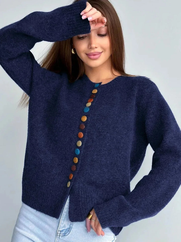 Nicole - Cardigan avec Détail de Boutons