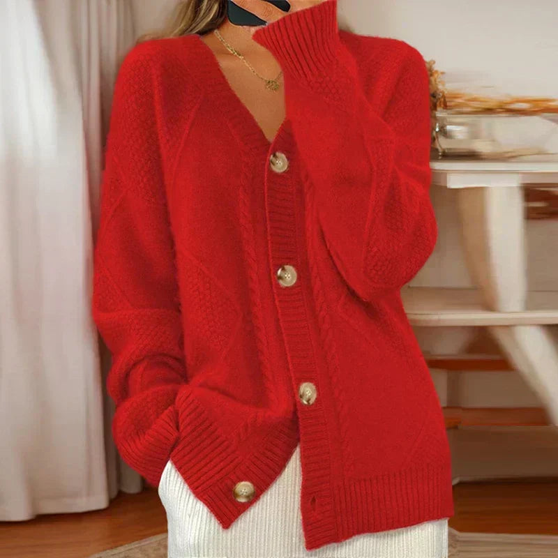 Eloísa - Cardigan en Maille Côtelée