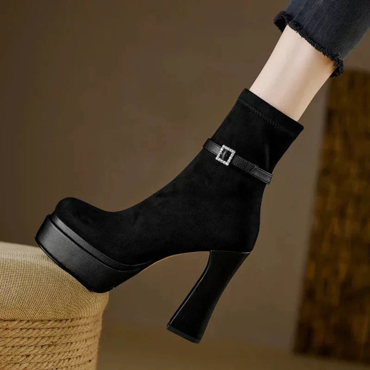 Janete - Bottes à plateforme de luxe avec confort et style à chaque pas