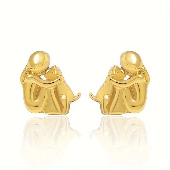 Étreinte de Chien - Boucles d'Oreilles