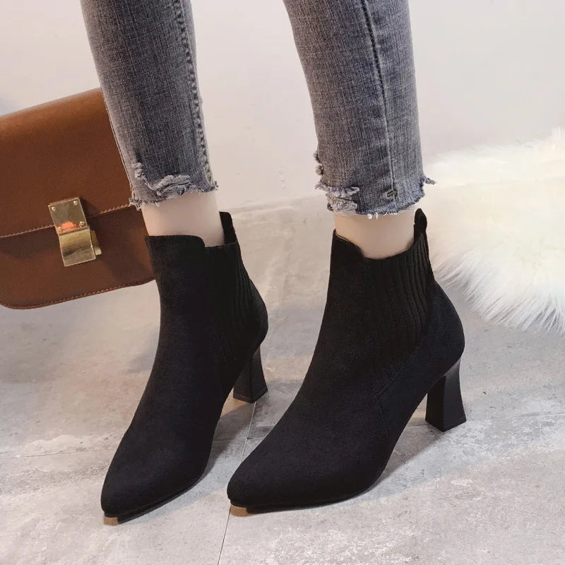 Rita - Bottes à plateforme en daim