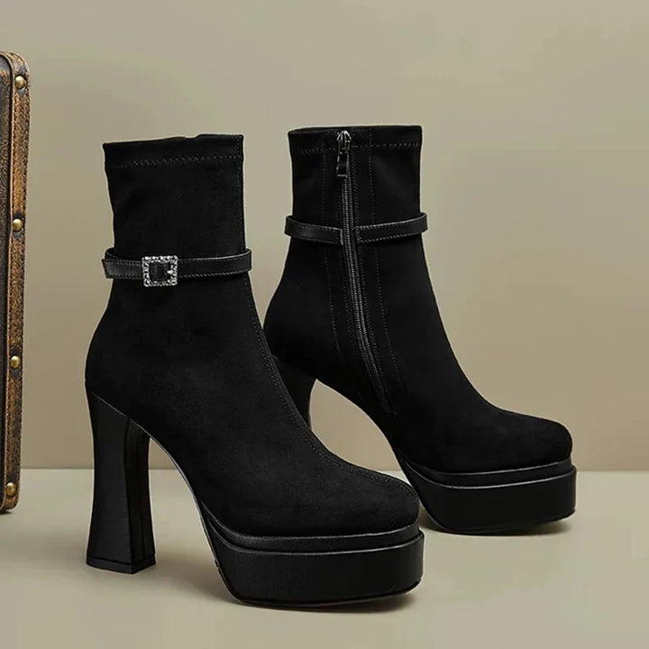 Janete - Bottes à plateforme de luxe avec confort et style à chaque pas