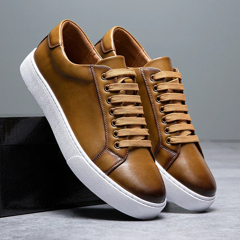 Gonçalo - Baskets en Cuir Italien