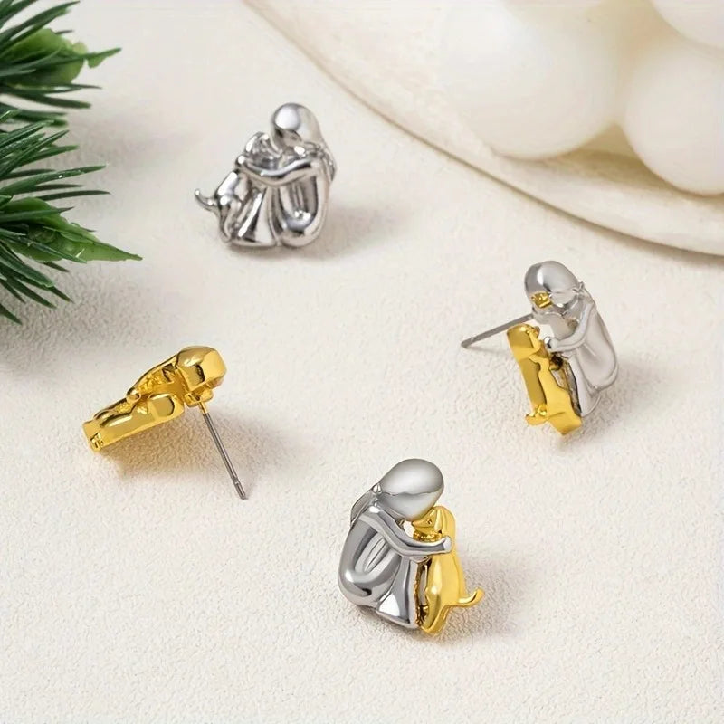 Étreinte de Chien - Boucles d'Oreilles