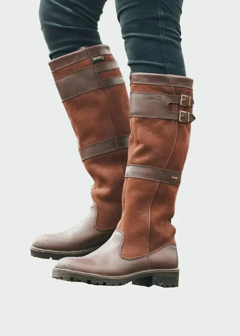 Bottes en cuir rétro