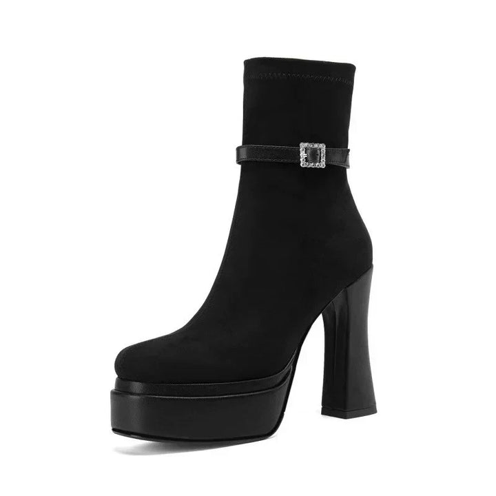 Janete - Bottes à plateforme de luxe avec confort et style à chaque pas