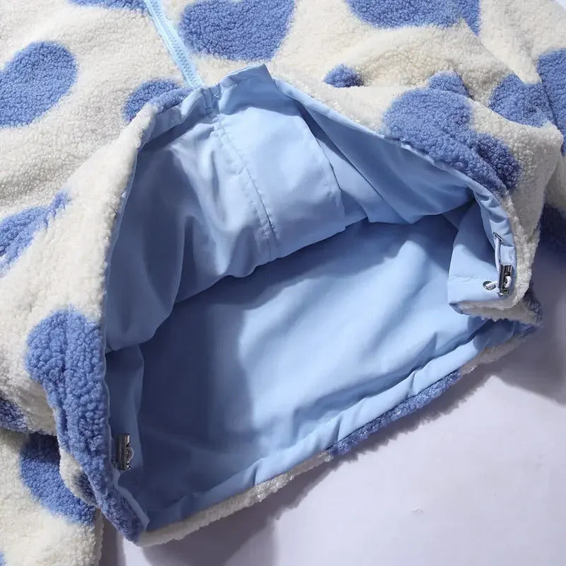 Cecília - Veste réversible à cœurs