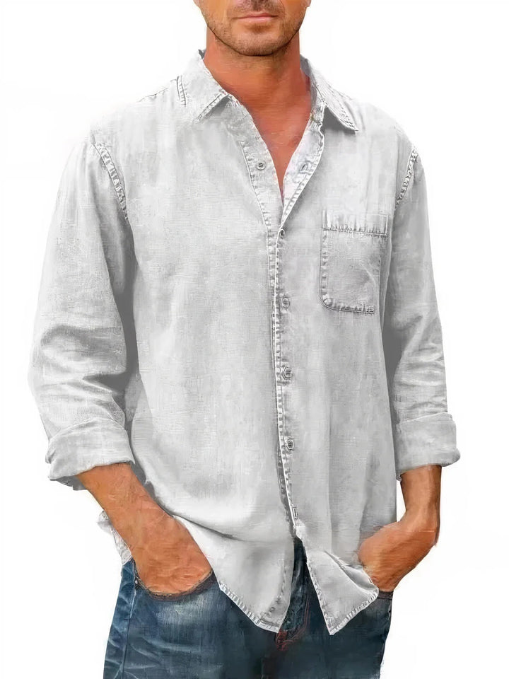 Chemise - Mélange de Denim Long