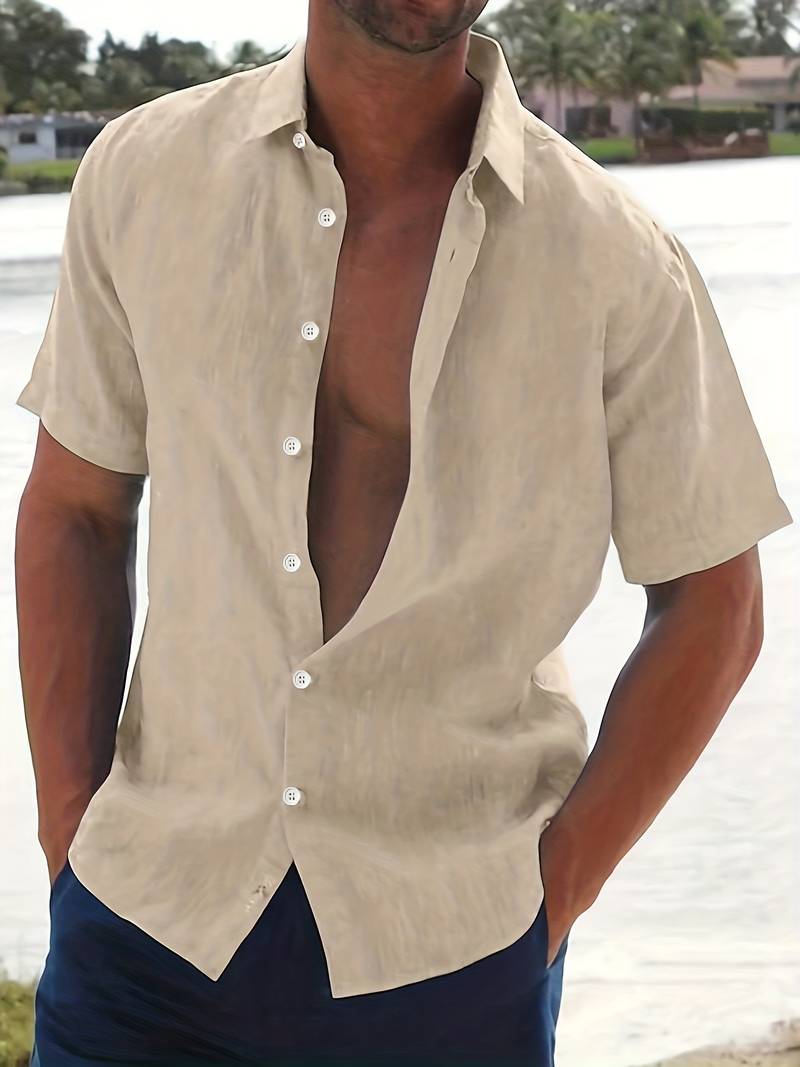 Chemise - Mélange Léger à Manches Courtes