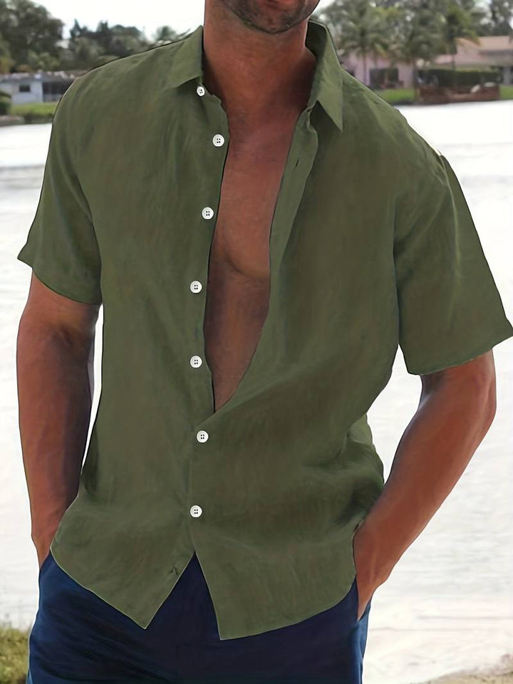 Chemise - Mélange Léger à Manches Courtes
