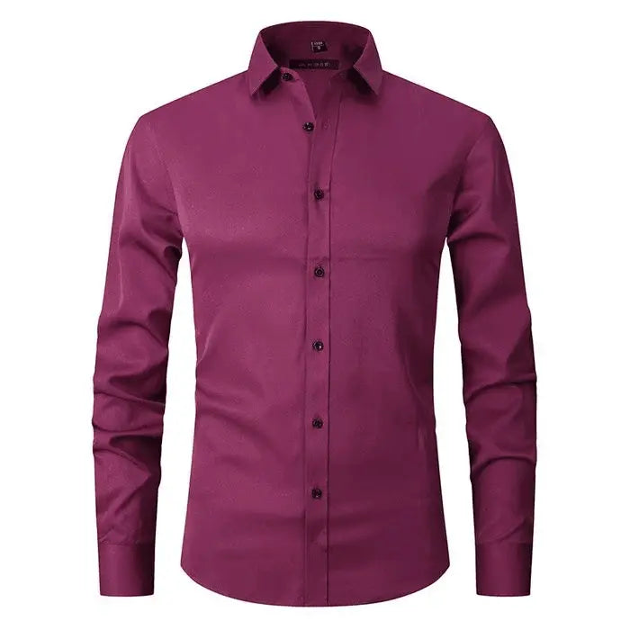 Chemise - Mélange Polyester Sans Pli