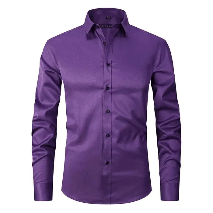 Chemise - Mélange Polyester Sans Pli