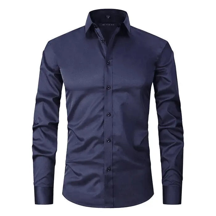 Chemise - Mélange Polyester Sans Pli