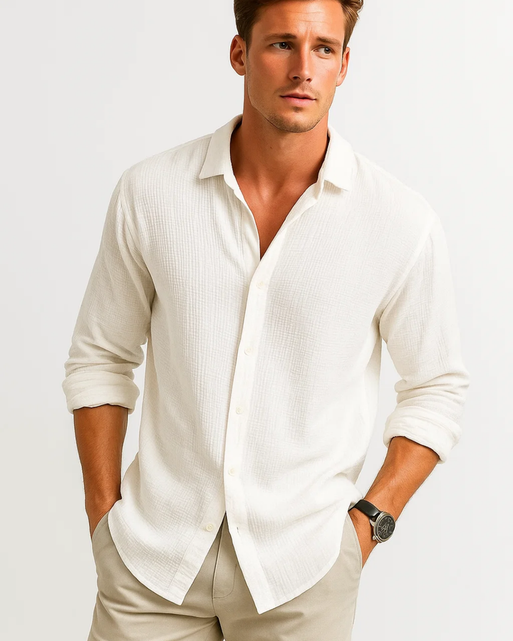 Chemise - Col Intelligent Bouton Complet