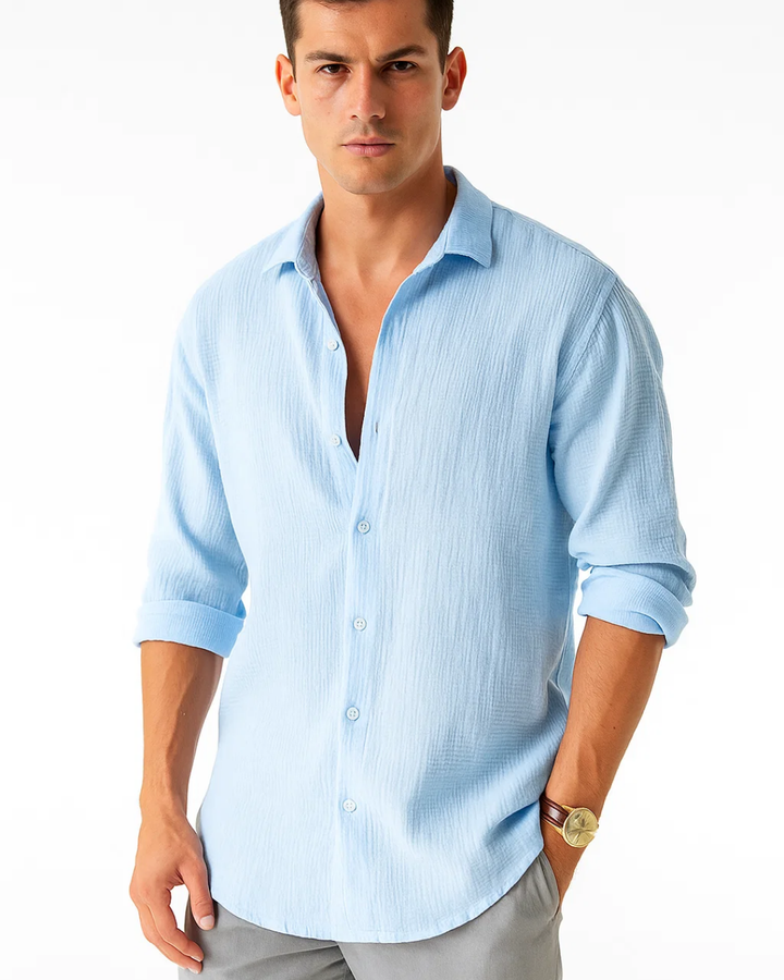 Chemise - Col Intelligent Bouton Complet