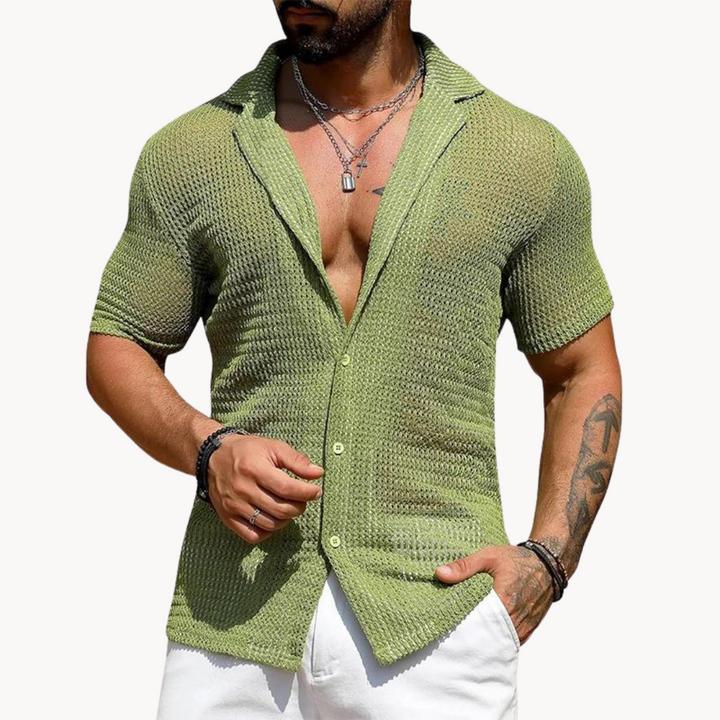 Chemise à Manches Courtes - Maille Aérée