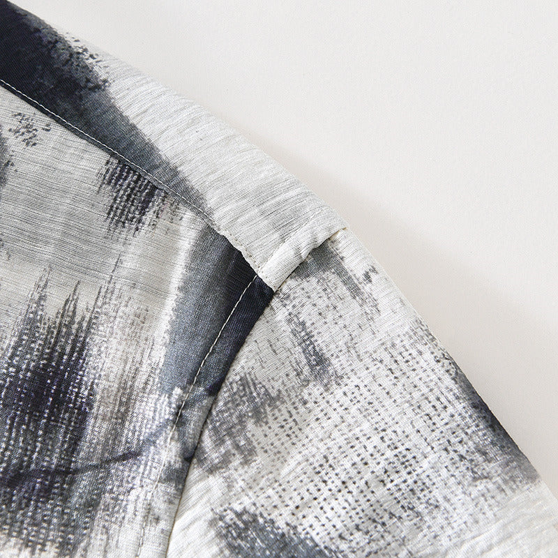 Chemise à Manches Courtes - Imprimé Sur le Devant