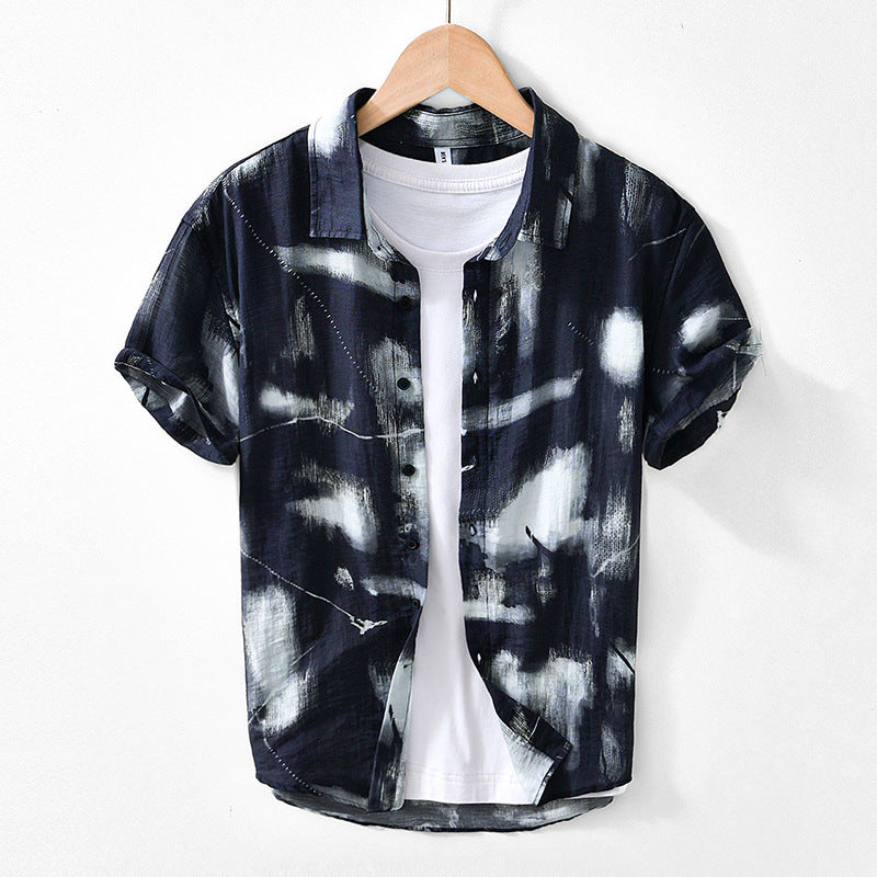Chemise à Manches Courtes - Imprimé Sur le Devant