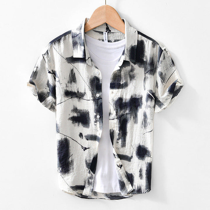Chemise à Manches Courtes - Imprimé Sur le Devant