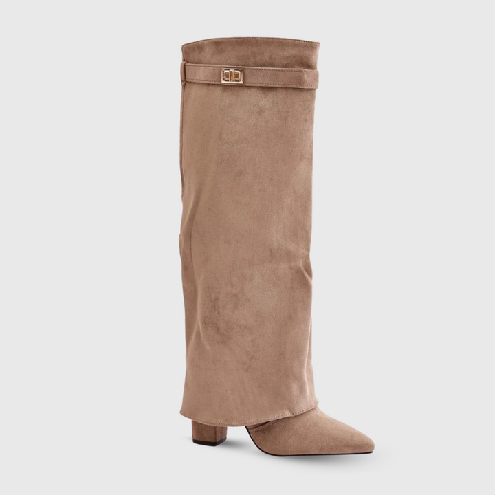 Bottes Hautes au Design Élégant