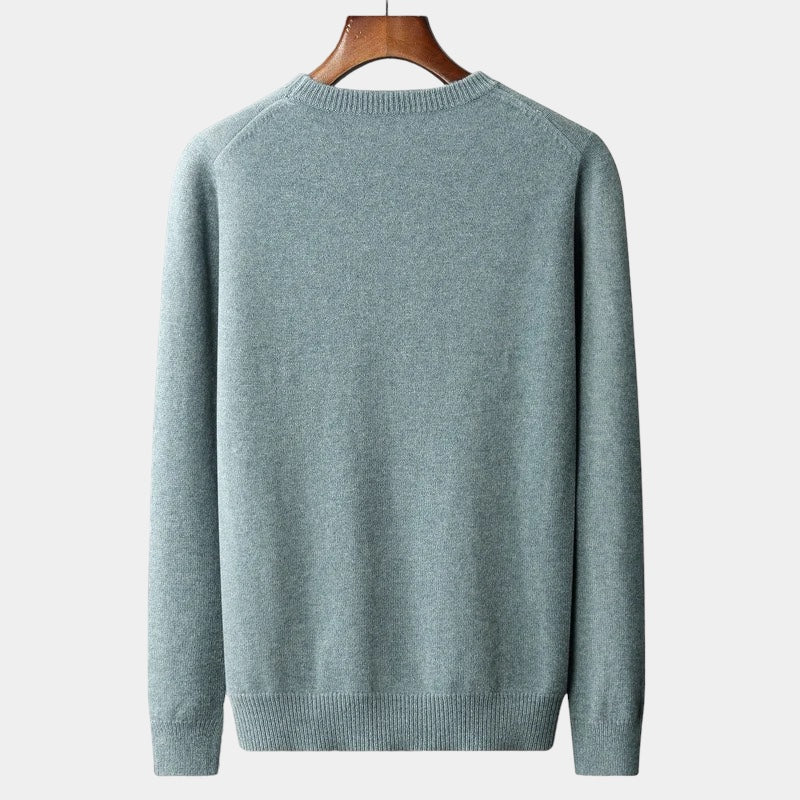 João - Pull à col rond en maille mélangée