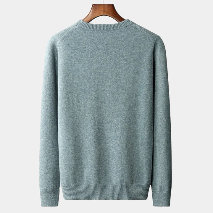 João - Pull à col rond en maille mélangée