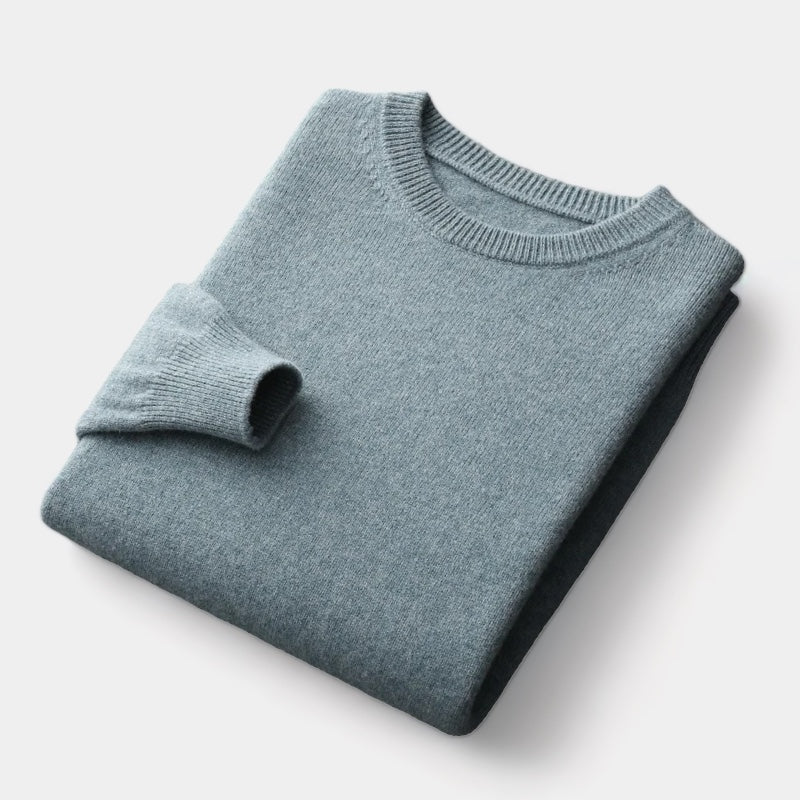 João - Pull à col rond en maille mélangée
