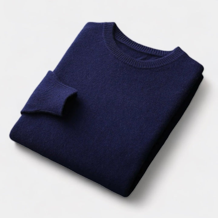 João - Pull à col rond en maille mélangée