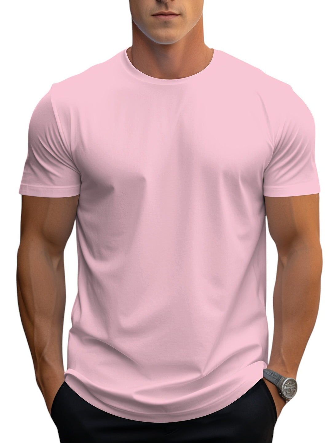 T-Shirt - Coupe Régulière Col Doux