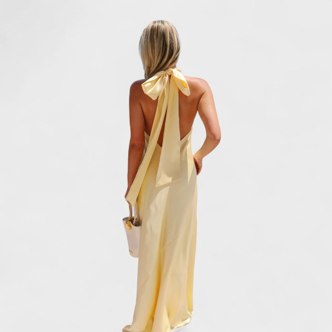 Martina - Robe avec un nœud en satin