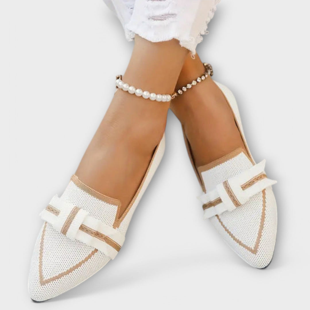 Chaussures plates pour femmes avec un design de nœud