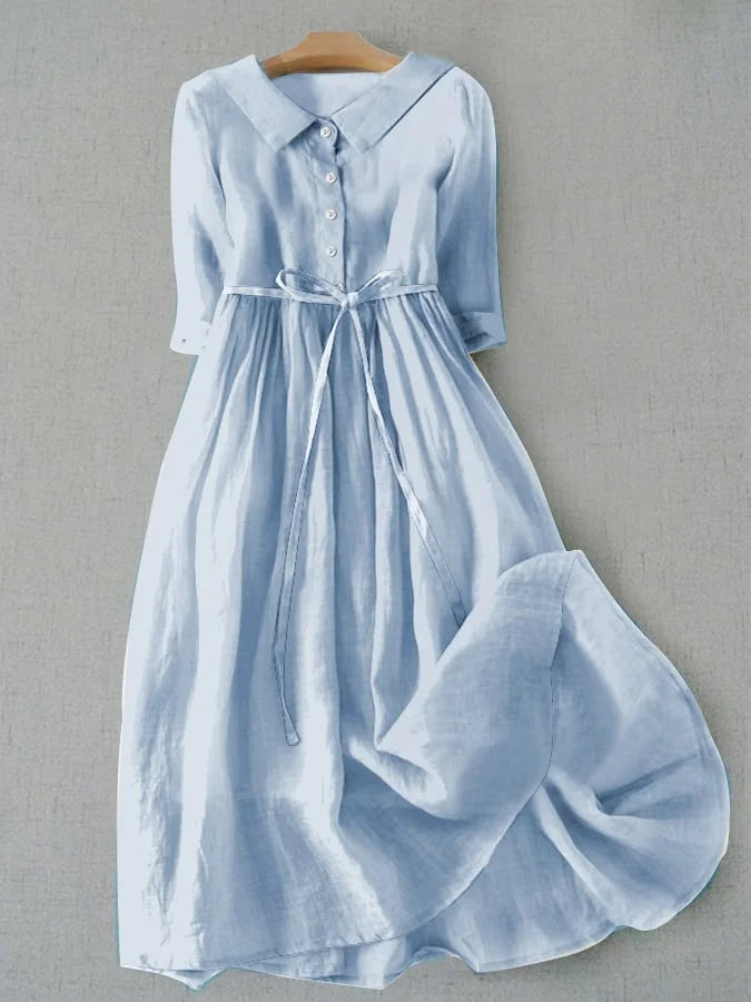 Robe d'Été Femme à Lacets - Élégance Intemporelle et Confort Inégalé
