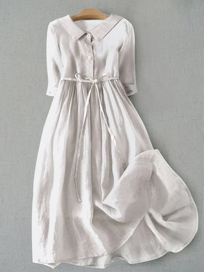 Robe d'Été Femme à Lacets - Élégance Intemporelle et Confort Inégalé