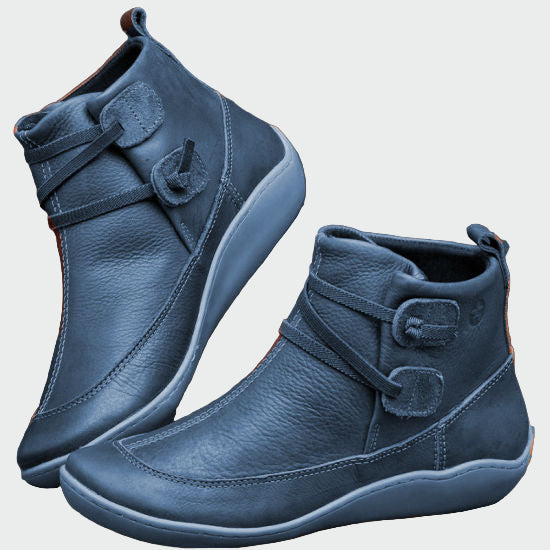 Bottines orthopédiques en cuir premium