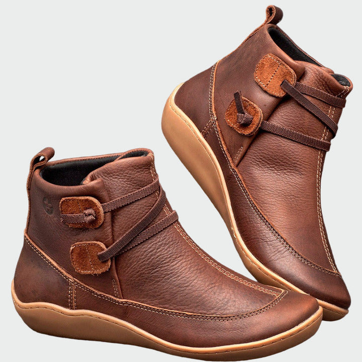 Bottines orthopédiques en cuir premium