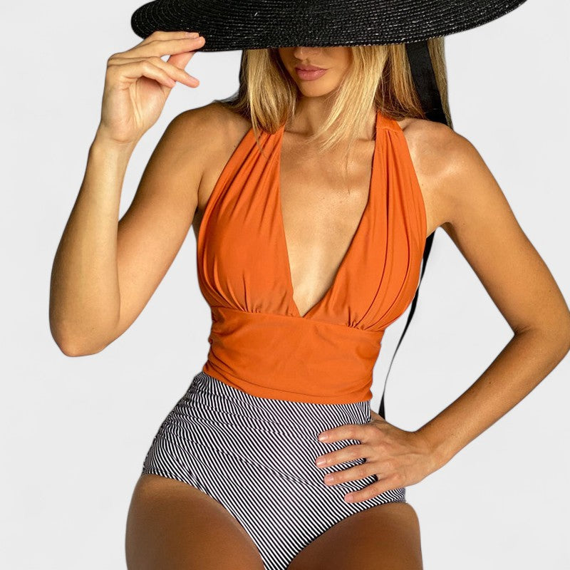 Joana - Maillot de Bain Chic à Taille Haute