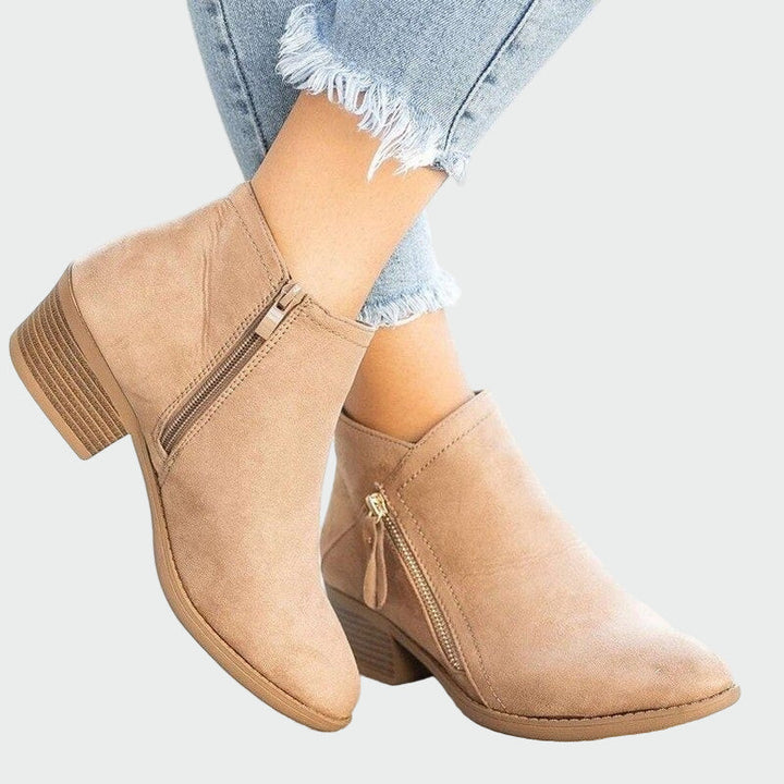 Bottes orthopédiques en cuir premium avec talon pour l'hiver