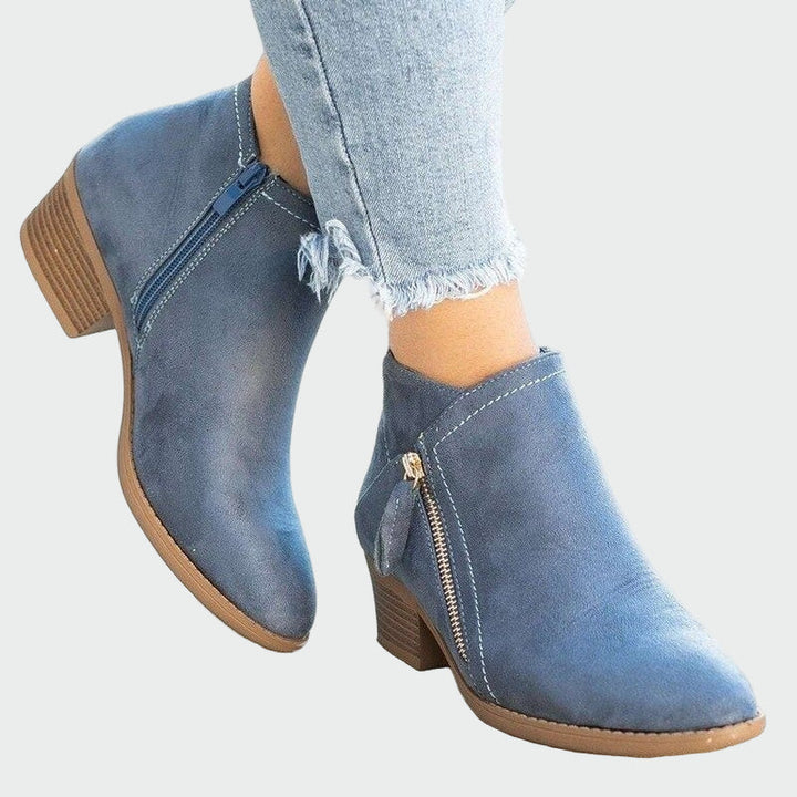 Bottes orthopédiques en cuir premium avec talon pour l'hiver