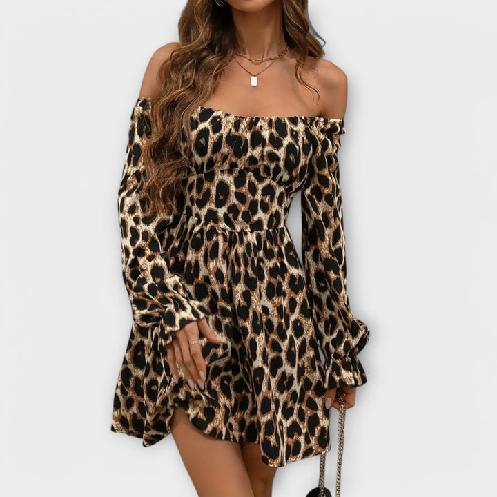 Robe à imprimé léopard