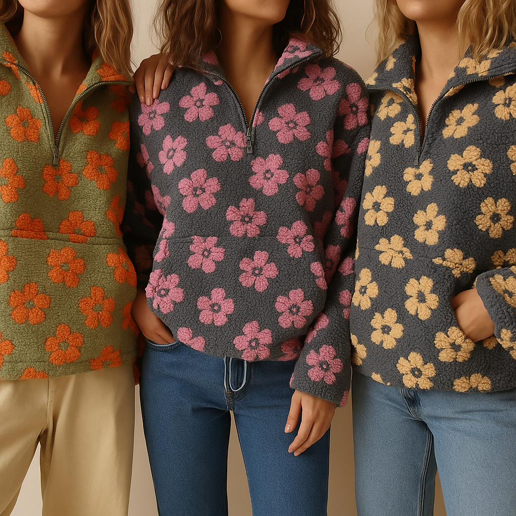 Daisy - Pull Polaire Floral