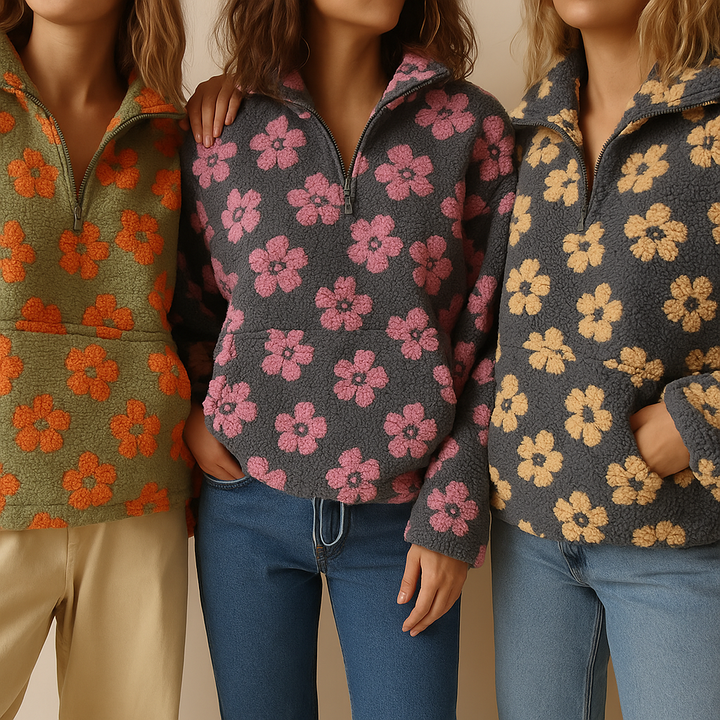 Daisy - Pull Polaire Floral