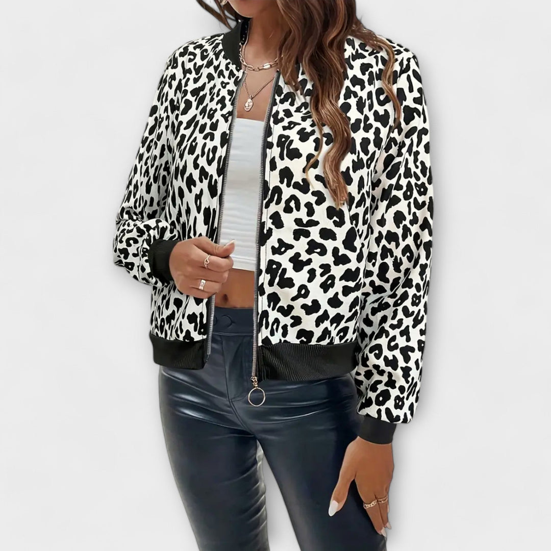 Raquel - Veste Élégante en Imprimé Léopard