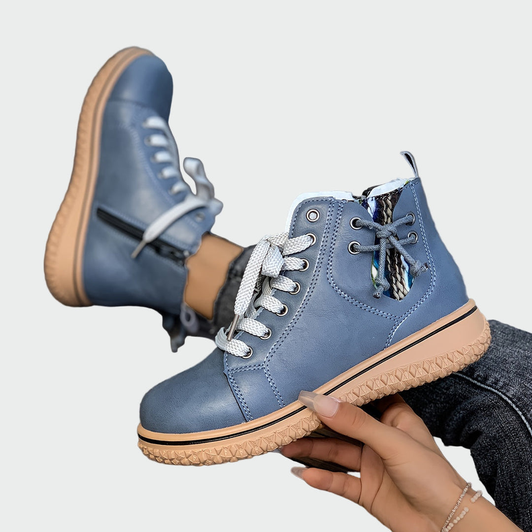 Bottes orthopédiques en cuir à tige basse