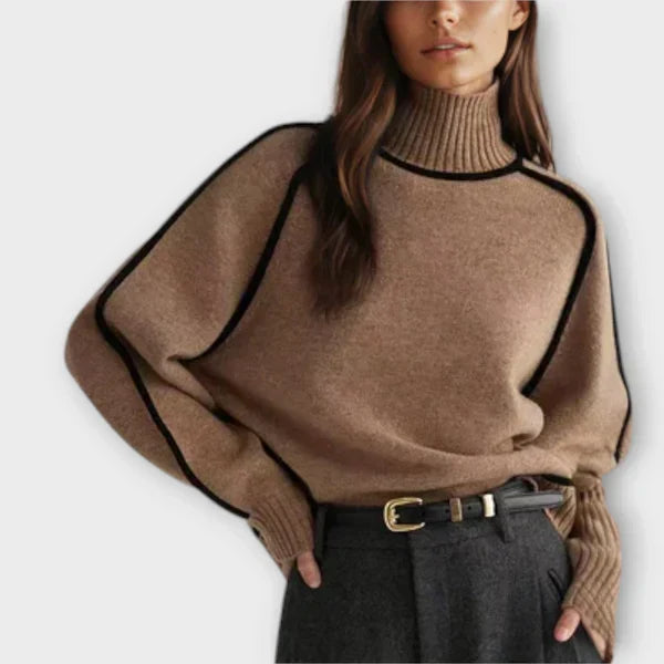 Emília - Pull élégant à col haut