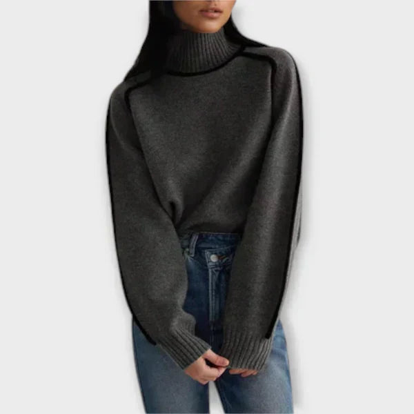 Emília - Pull élégant à col haut