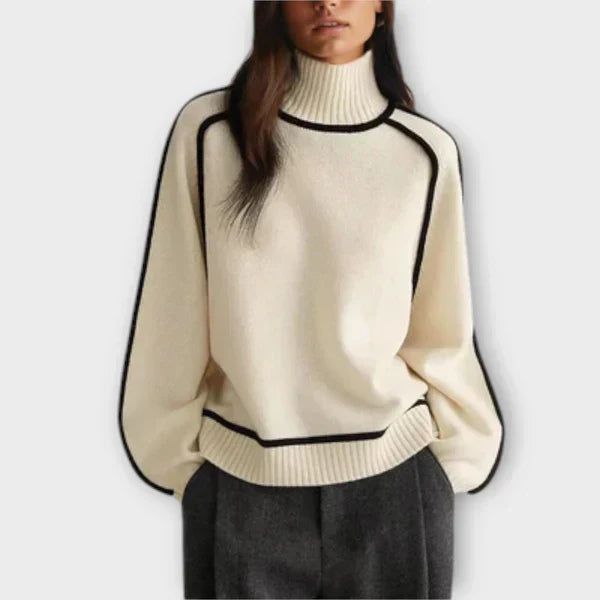 Emília - Pull élégant à col haut