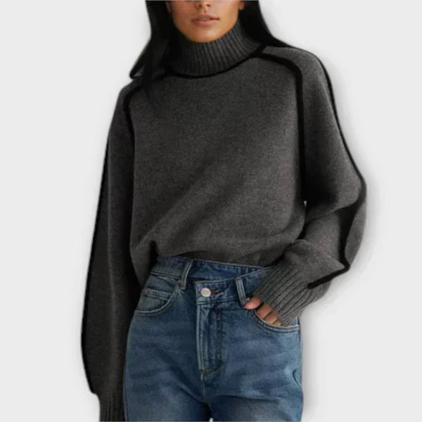 Emília - Pull élégant à col haut