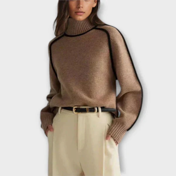 Emília - Pull élégant à col haut