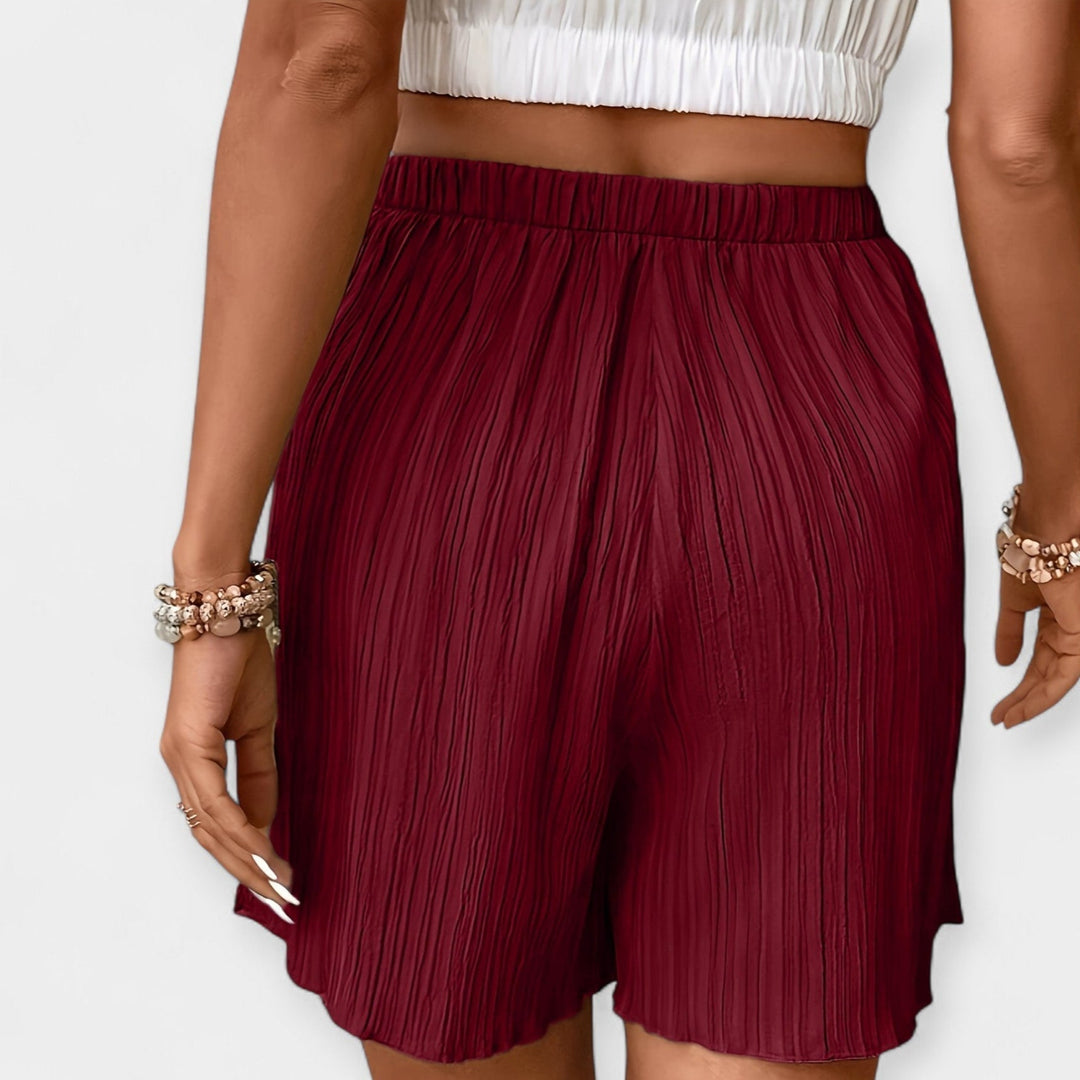Shorts Élégants avec Plis