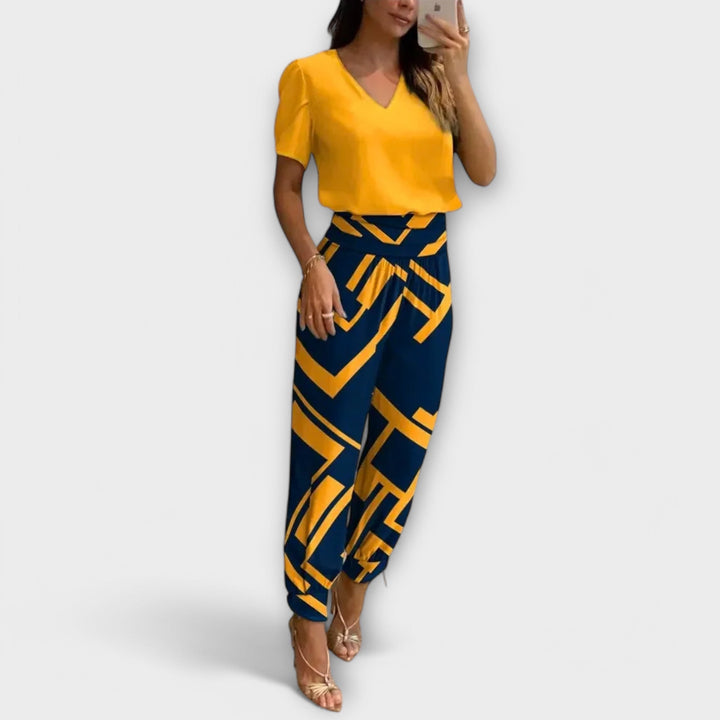 Irmelinda - Ensemble élégant débardeur et pantalon
